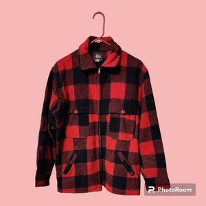 Vintage Men's Red Plaid Woolrich Jacket